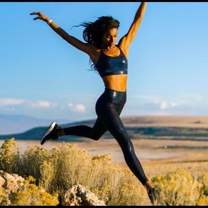 ZYIA blue twilight light and tight leggings 8-10